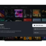 Hộp thoại đánh giá ứng dụng xuất hiện trực tiếp trên Google TV
