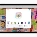 iPad Air M3 hiển thị ứng dụng Image Playground với tính năng Apple Intelligence