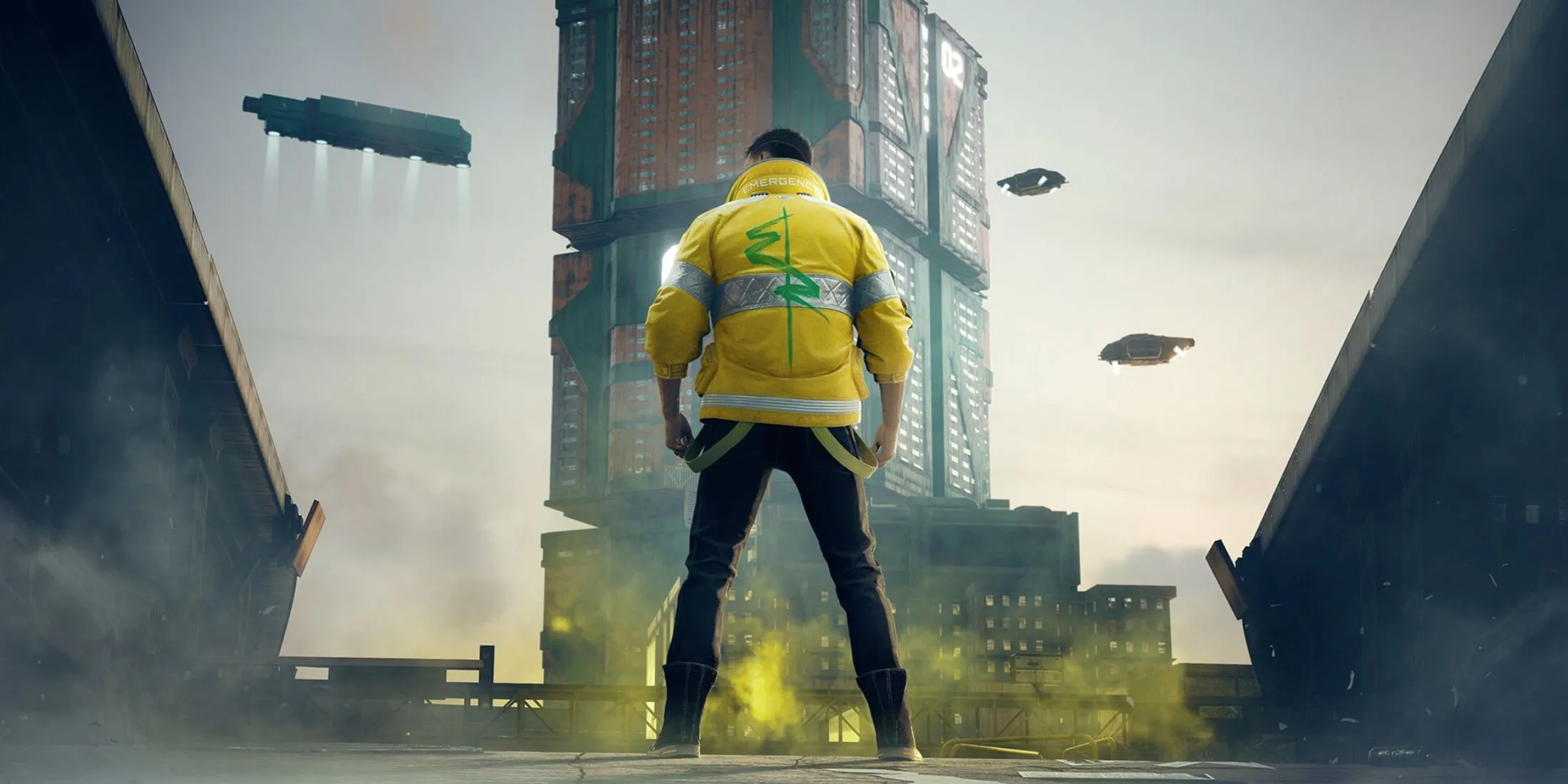 Khung cảnh Night City trong Cyberpunk 2077, thể hiện đồ họa ấn tượng và không khí tương lai