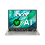 Laptop Acer Aspire Vero 16 màu xám, thiết kế thân thiện môi trường với màn hình lớn