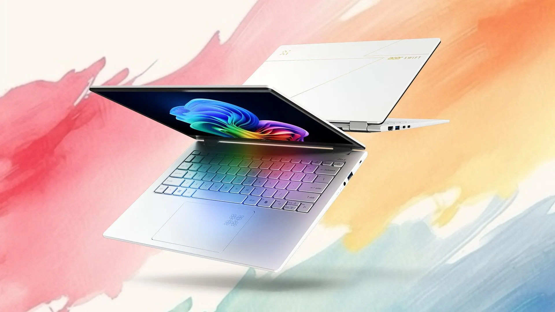 Laptop Acer Swift Edge 14 AI mỏng nhẹ với màn hình OLED hiển thị hình ảnh rực rỡ