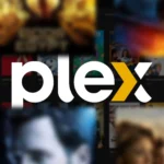 Logo Plex màu tím và trắng, thương hiệu của dịch vụ truyền phát media server.