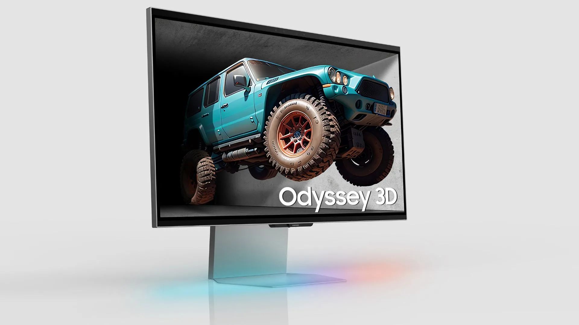 Màn hình gaming Samsung Odyssey 3D không kính với công nghệ theo dõi mắt.