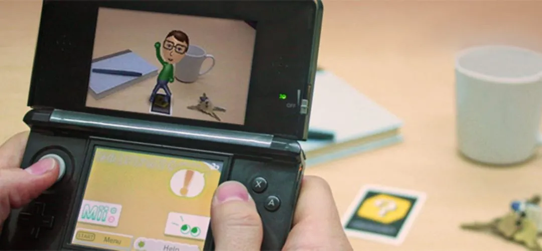 Nhân vật Mii tương tác trong chế độ AR Games trên máy Nintendo 3DS
