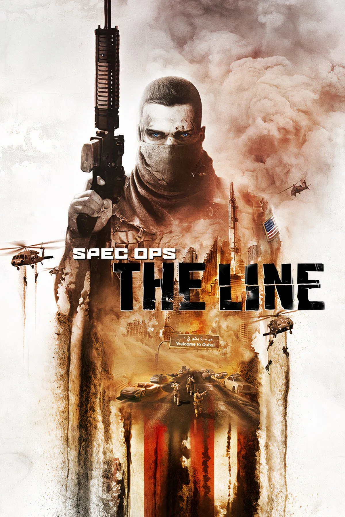 Nhóm lính trong môi trường đổ nát của Spec Ops: The Line, minh họa sự suy tàn và tuyệt vọng