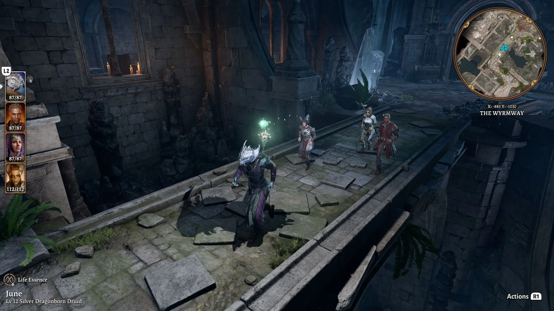 Nhóm nhân vật Baldur's Gate 3 đang khám phá thế giới Faerun, tượng trưng cho tính năng crossplay