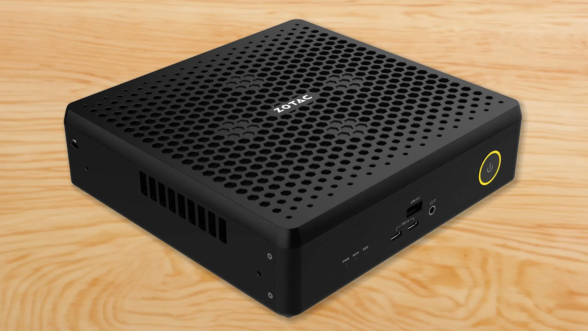 PC mini ZOTAC ZBOX MAGUS với thiết kế nhỏ gọn, cho thấy sức mạnh của card đồ họa desktop trong một hệ thống tí hon