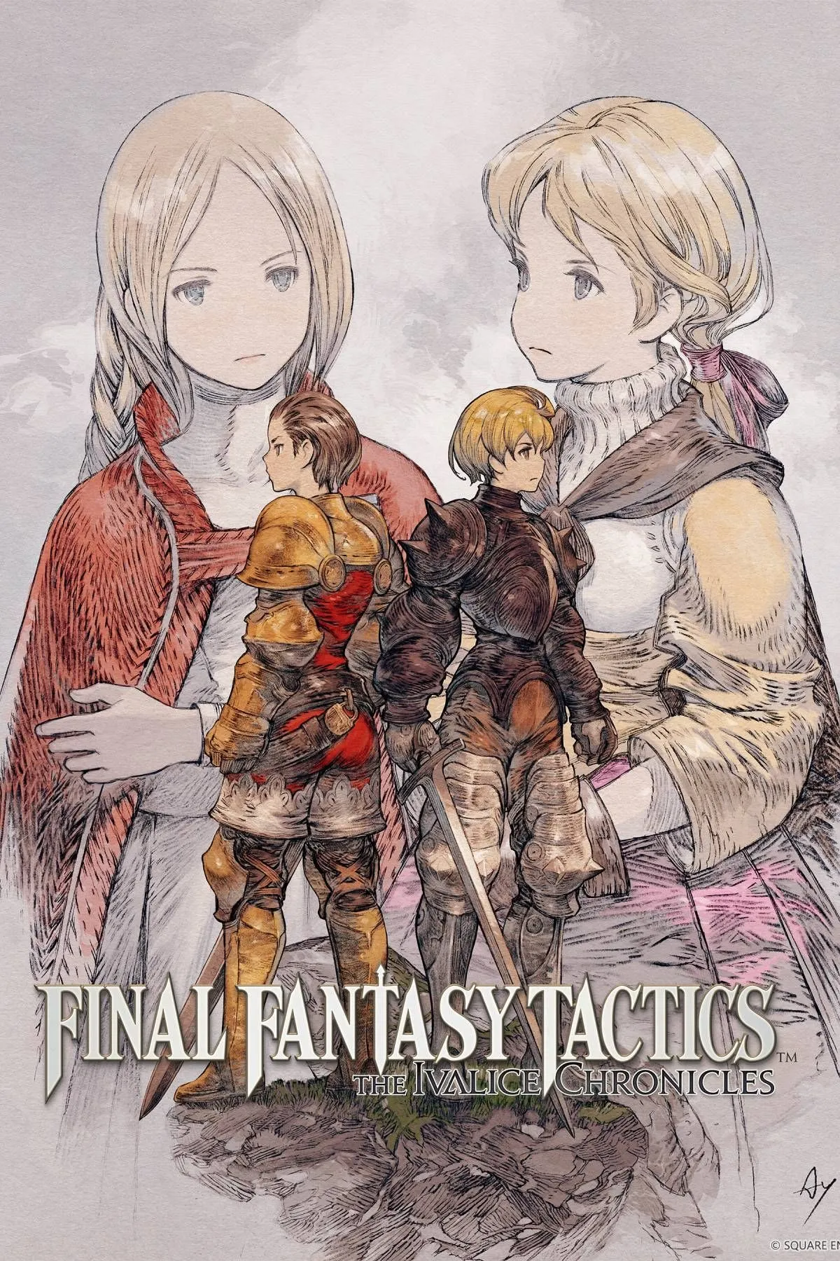 Phong cảnh Ivalice với các nhân vật và sinh vật đặc trưng của Final Fantasy Tactics