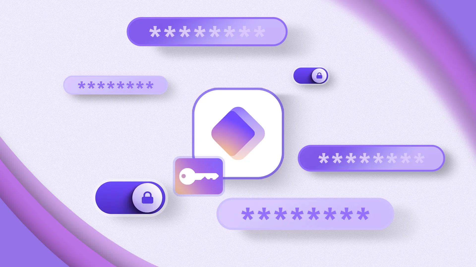 Proton Authenticator với logo Proton Pass và các mật khẩu