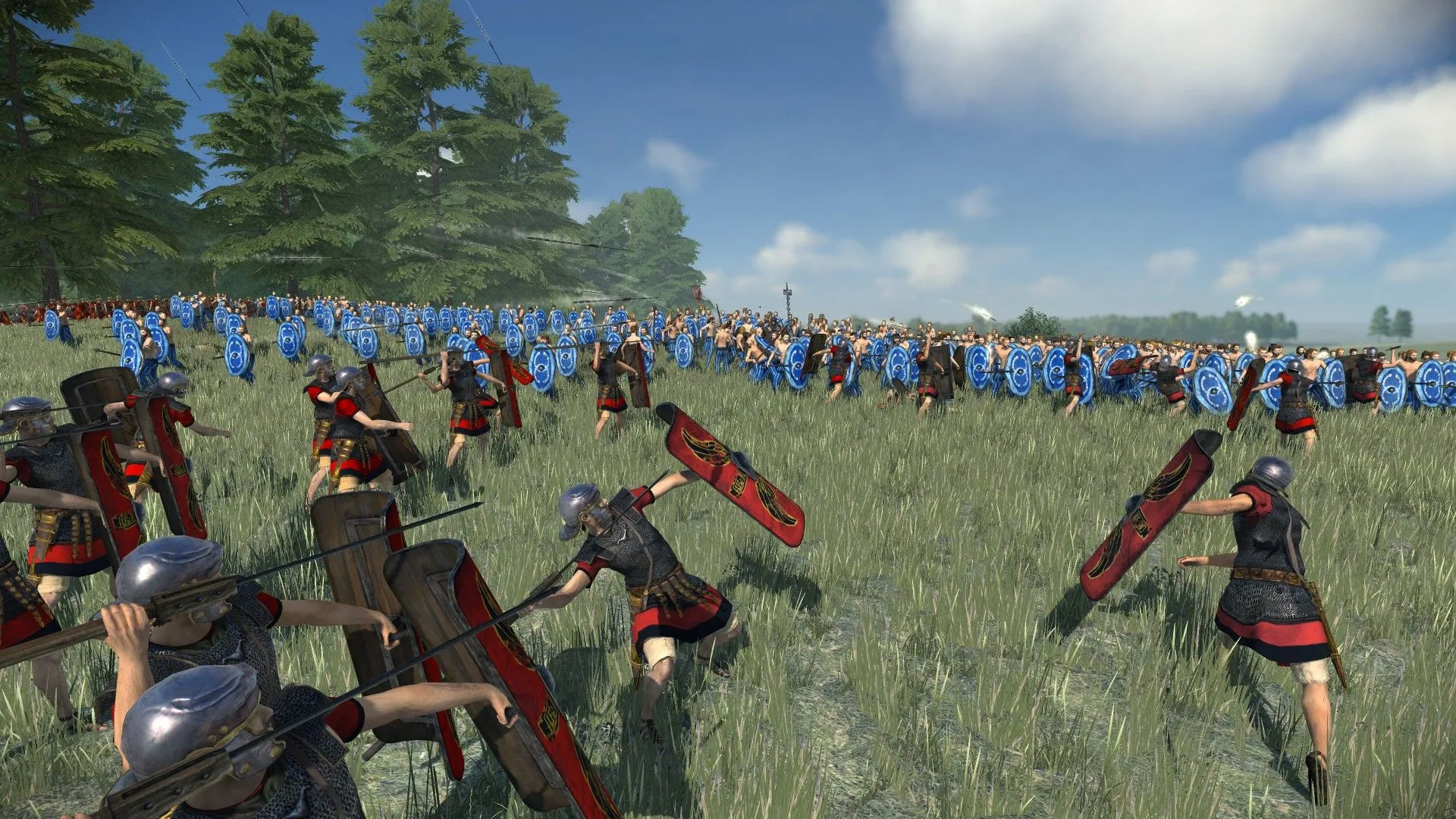 Quân đội La Mã giao chiến với đạo quân khác trong Total War Rome Remastered