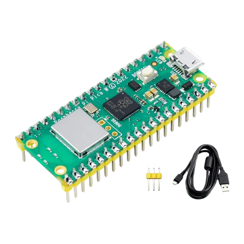 Raspberry Pi Pico W với cáp USB
