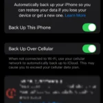 Sao lưu iPhone thủ công lên iCloud qua cài đặt
