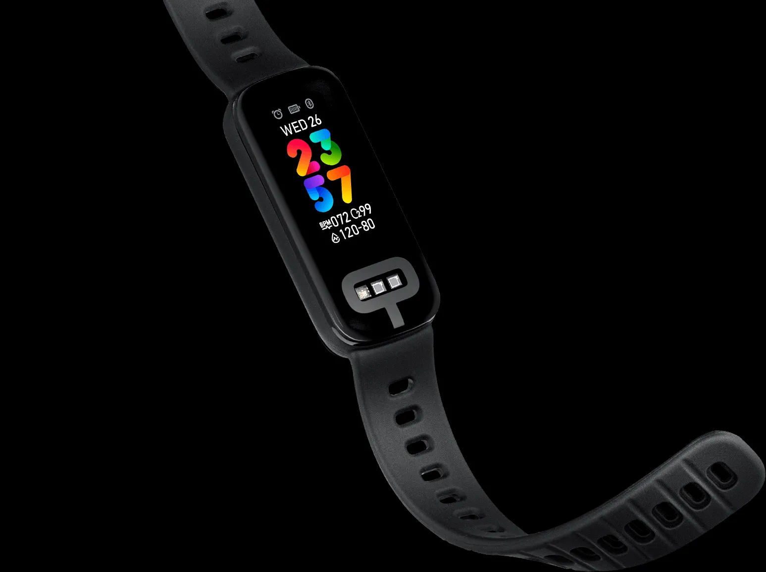 Sơ đồ minh họa các thành phần cảm biến và nâng cấp công nghệ trên ASUS VivoWatch 6 AERO