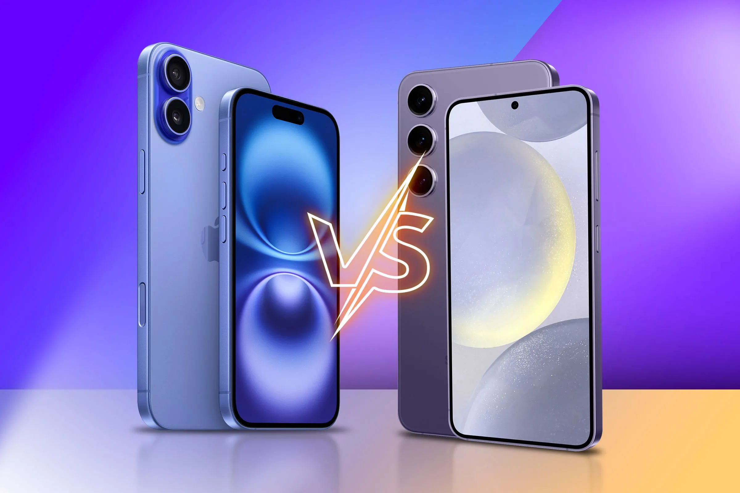 So sánh RAM giữa iPhone 16 và Samsung Galaxy S24 đặt cạnh nhau