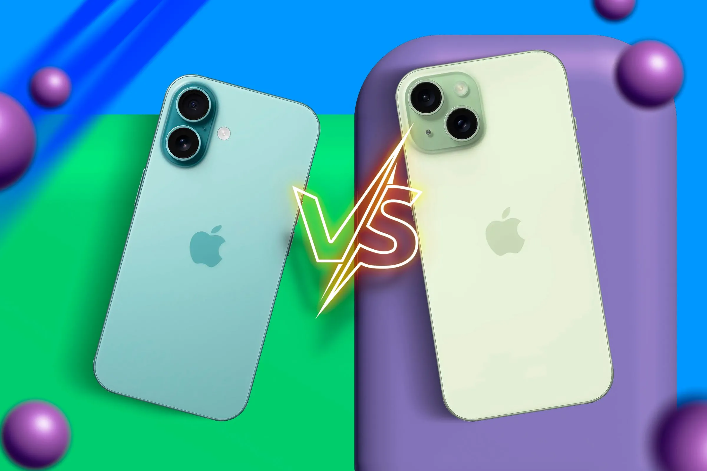 So sánh thiết kế iPhone 15 và iPhone 16 trên bề mặt màu