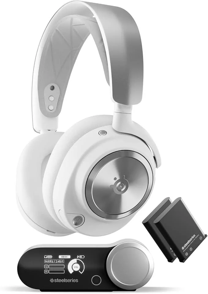 Tai nghe gaming không dây SteelSeries Arctis Nova Pro, được đánh giá cao về khả năng chống ồn và chất lượng âm thanh.