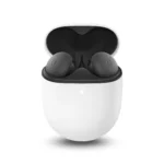 Tai nghe Google Pixel Buds A-Series màu trắng trong hộp sạc mở