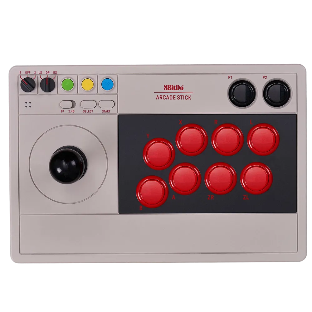Tay cầm chơi game 8BitDo Arcade Stick cho Nintendo Switch và PC, một lựa chọn tuyệt vời cho game đối kháng.