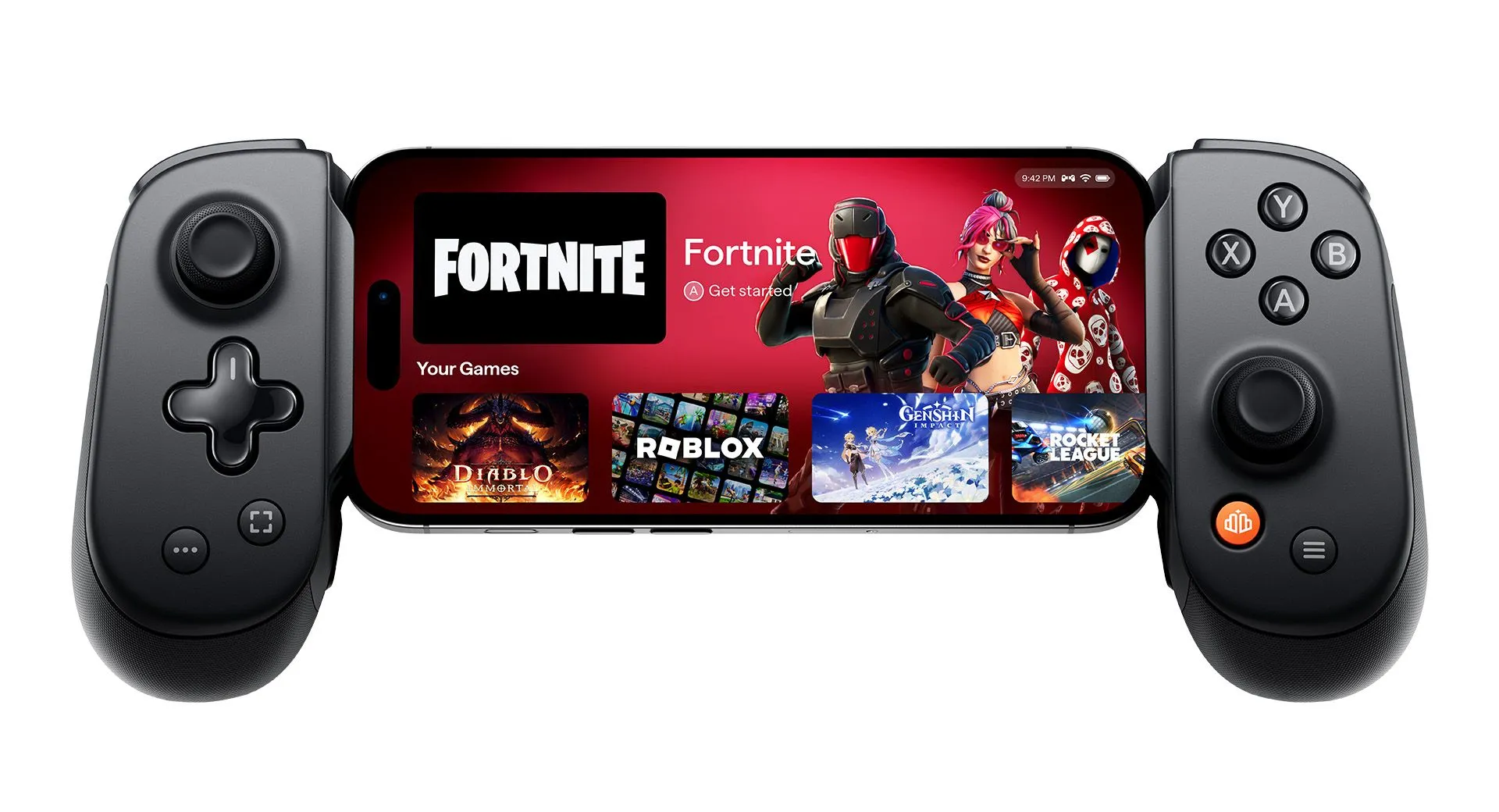 Tay cầm chơi game Backbone Pro với thiết kế công thái học và các nút điều khiển cao cấp