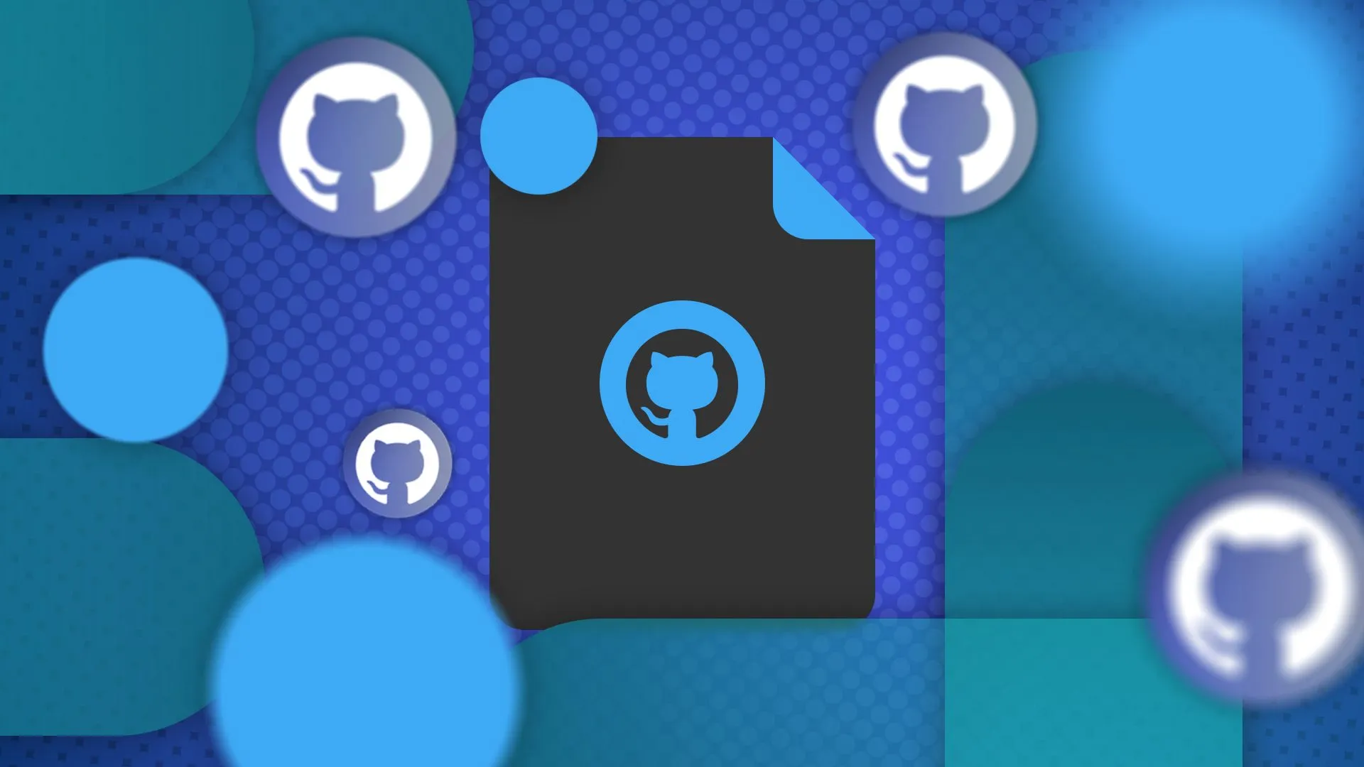 Tệp cấu hình Git với logo GitHub ở trung tâm.