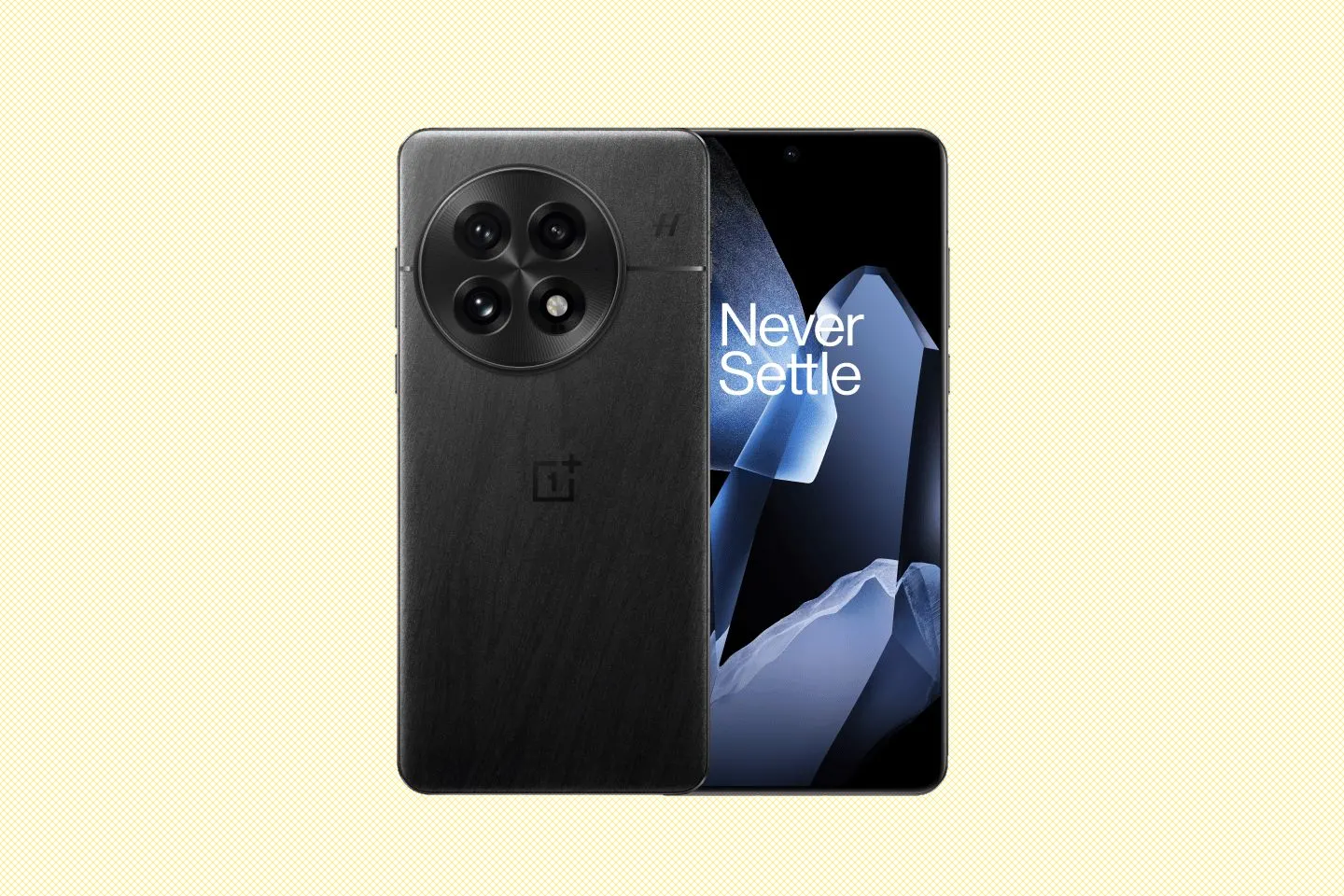 Tổng thể mặt trước và sau của điện thoại Android OnePlus 13 với thiết kế hiện đại.