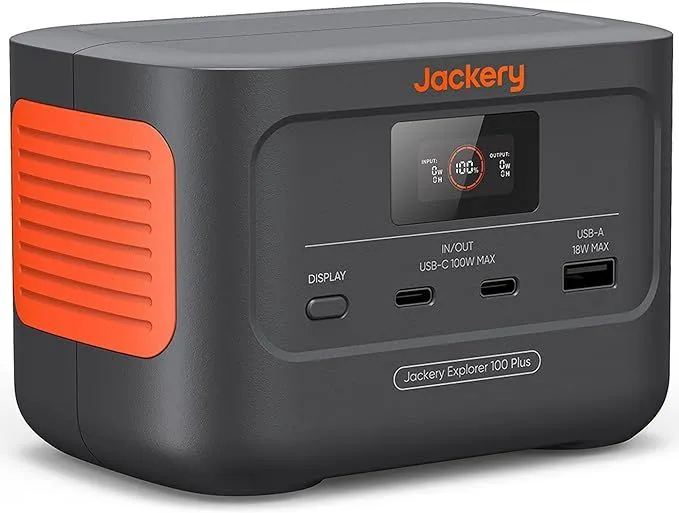 Trạm sạc di động Jackery Explorer 100 Plus mini nhỏ gọn màu đen
