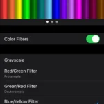Tùy chọn bộ lọc màu và thanh cường độ trên iPhone
