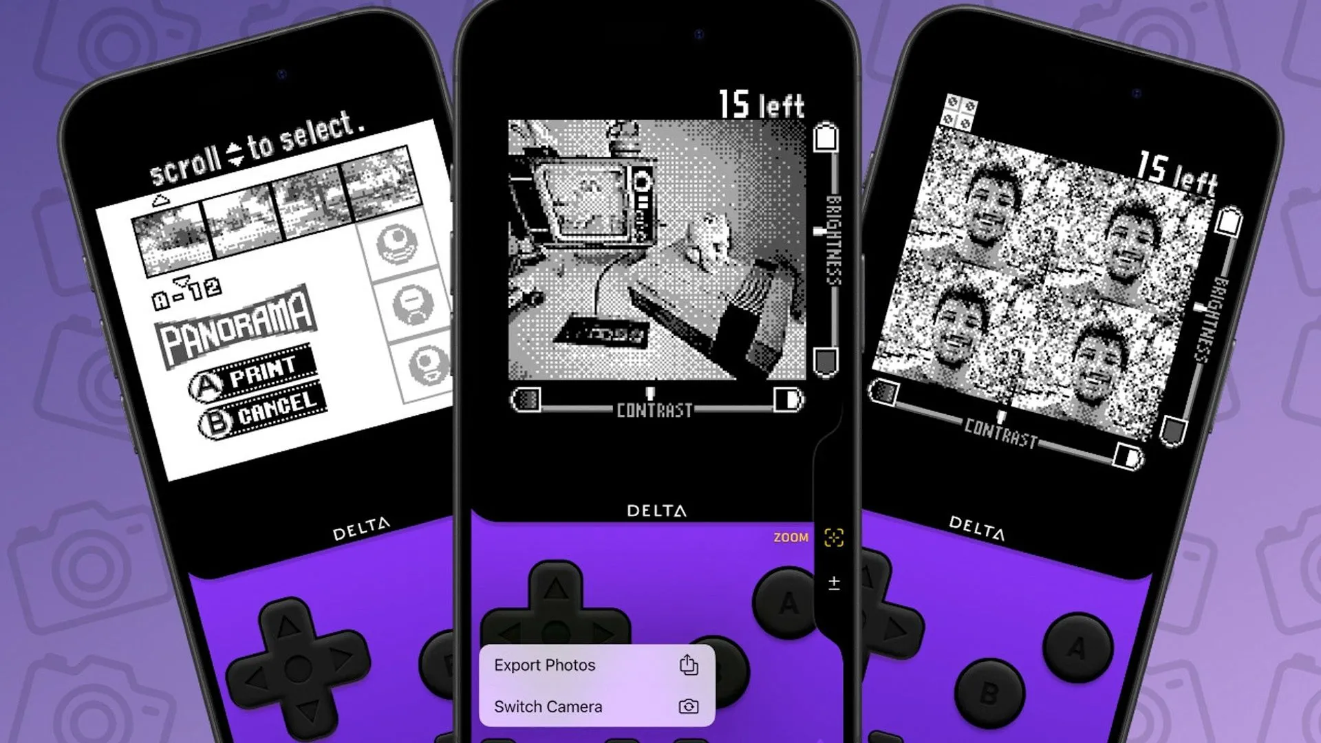 Ứng dụng camera mô phỏng Game Boy trên màn hình iPhone