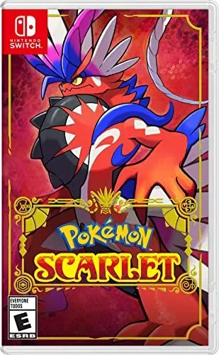 Vỏ hộp game Pokémon Scarlet trên Nintendo Switch
