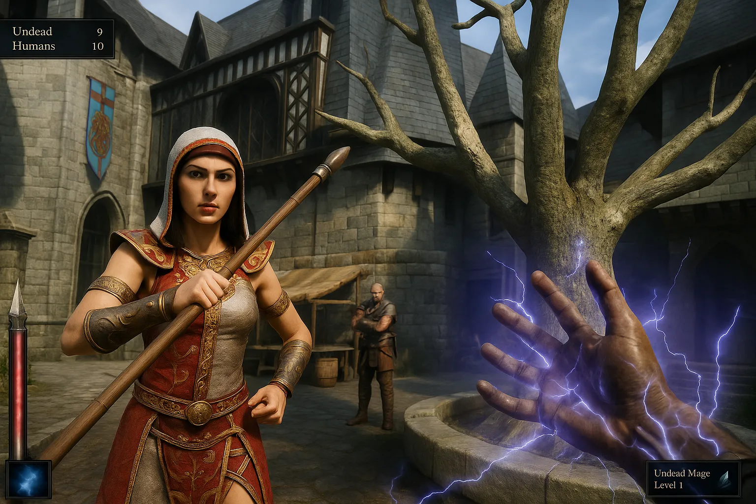 Ý tưởng AI về diện mạo Dark Messiah of Might &amp; Magic nếu được làm lại, tận dụng sức mạnh công nghệ đồ họa mới.