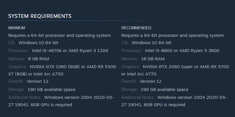 Yêu cầu hệ thống game God of War Ragnarok trên Steam